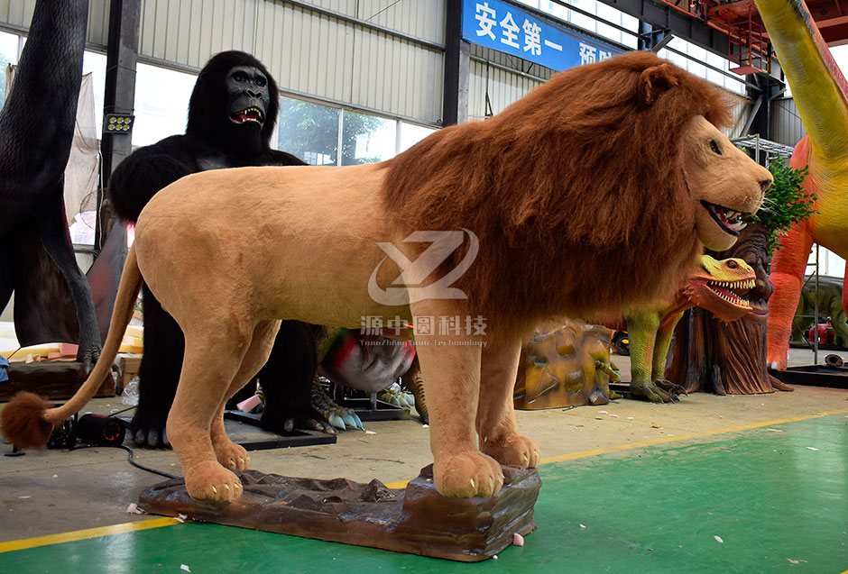 仿真獅子，電動(dòng)獅子，獅子模型，獅子雕塑